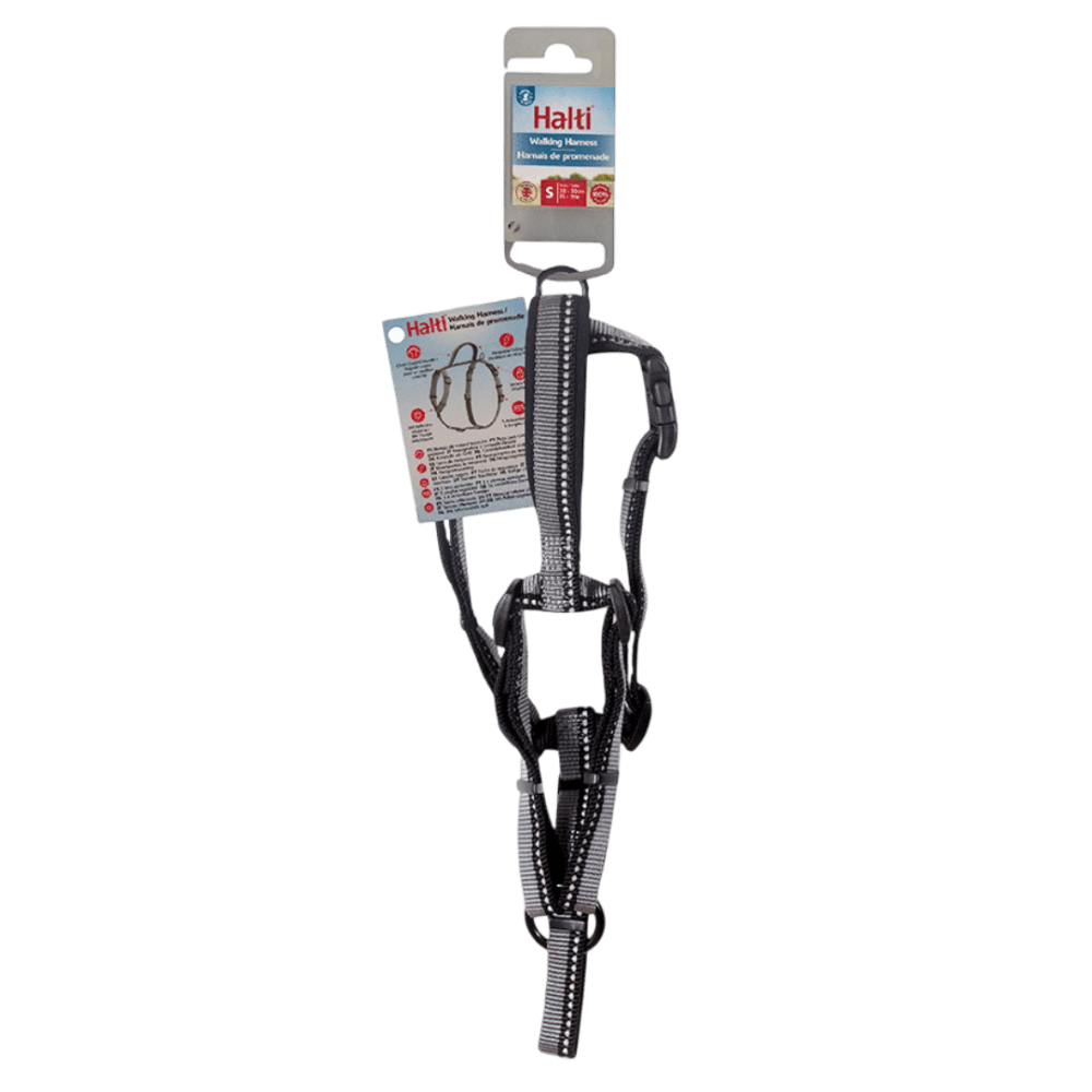 Walking Dog Harness in Grey Black