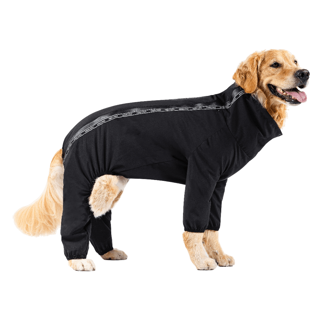 Slush Suit Full Coverage Dog Raincoat Black