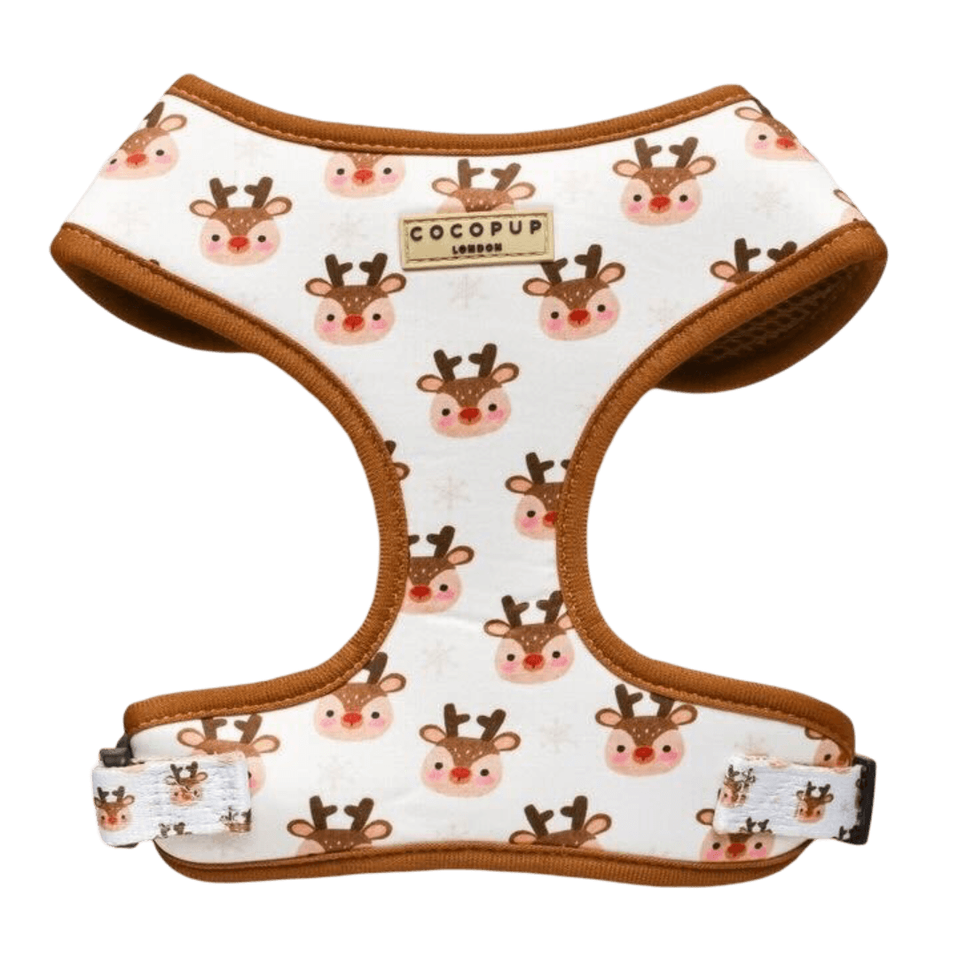 cocopup-london-adjustable-neck-dog-harness-ralphie-reindeer