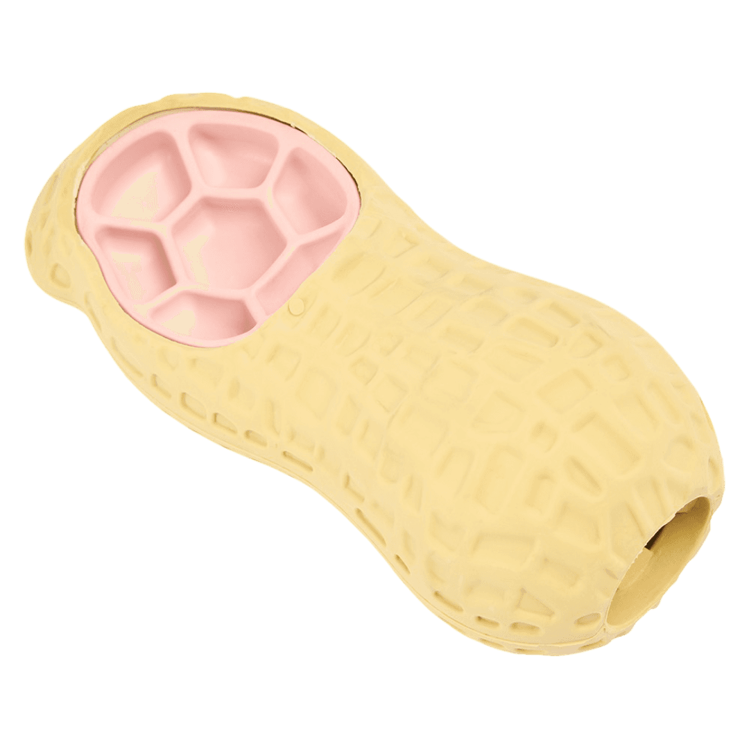 paws-for-life-holey-veggie-treat-dispensing-rubber-peanut-dog-toy