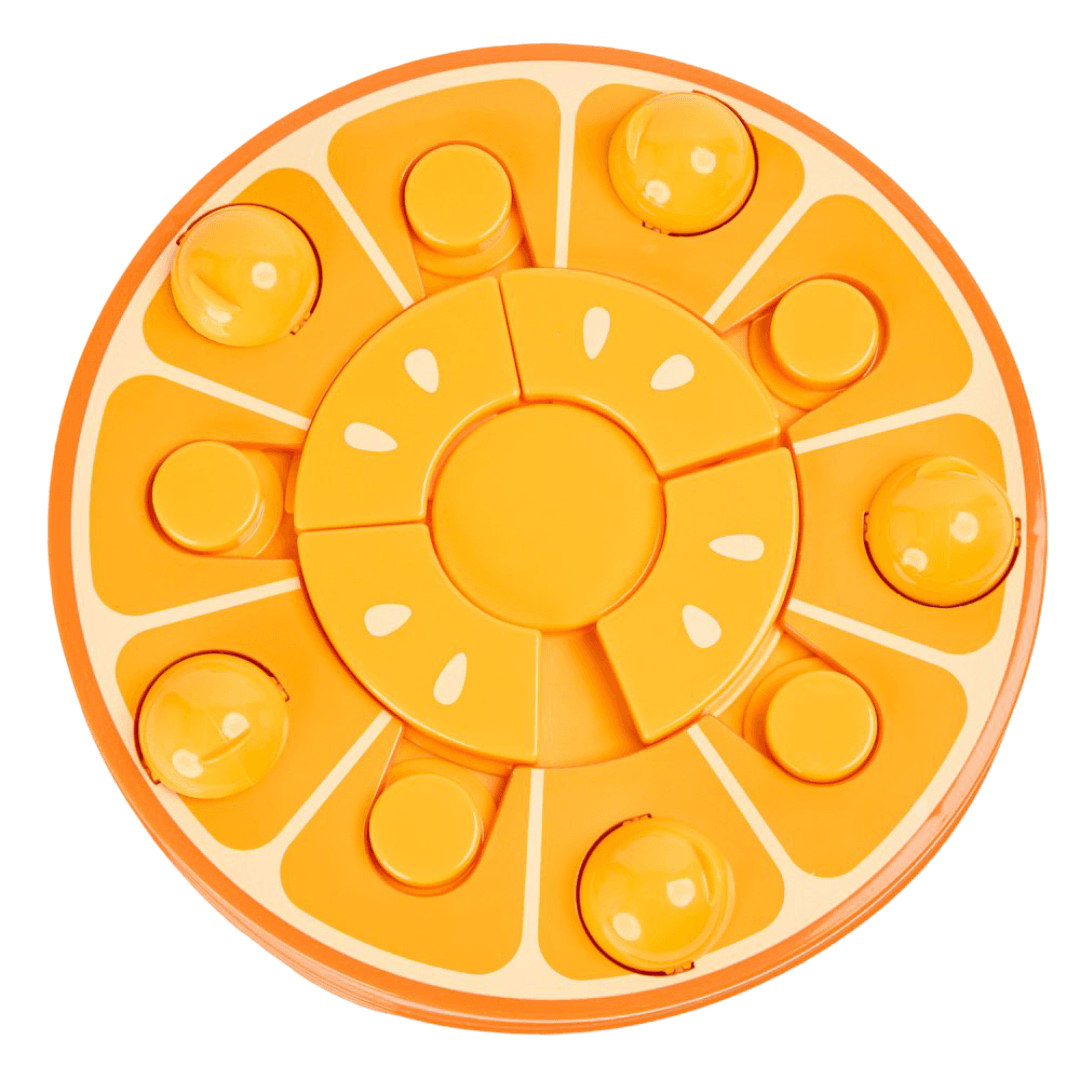paws-for-life-interactive-treat-puzzle-activity-dog-toy-orange-fruit