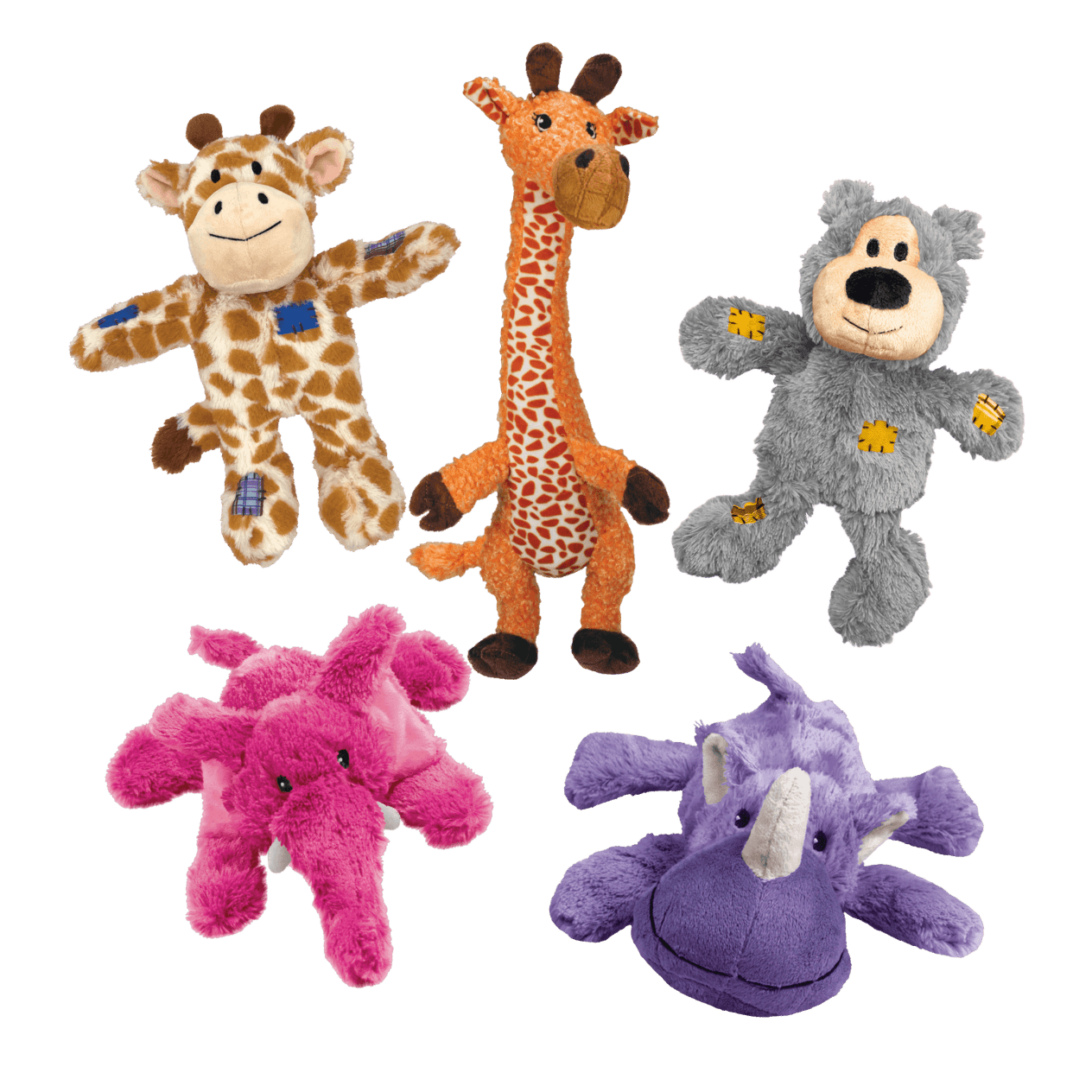 Better Bundles KONG Small Medium Plush Dog Toy Bundle