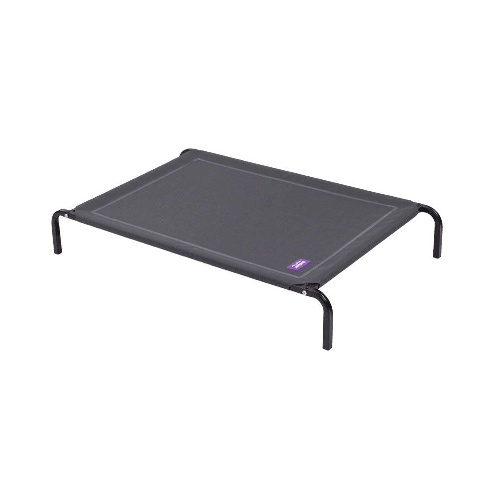 Premium Outdoor Elevated Dog Bed Charcoal