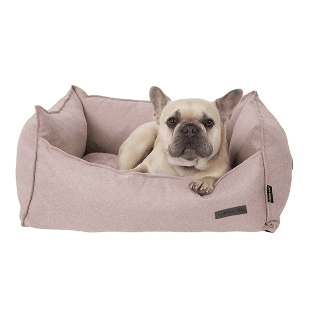 la-doggie-vita-como-linen-look-high-side-bed-with-removable-parts-pink