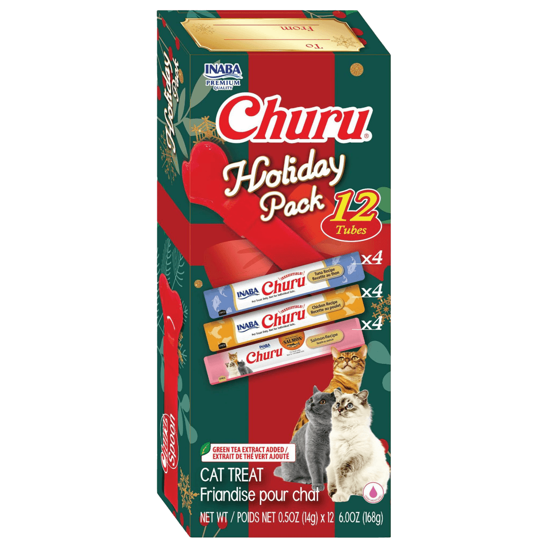 Inaba Churu Holiday Pack Lickable Cat Treats Plus Spoon