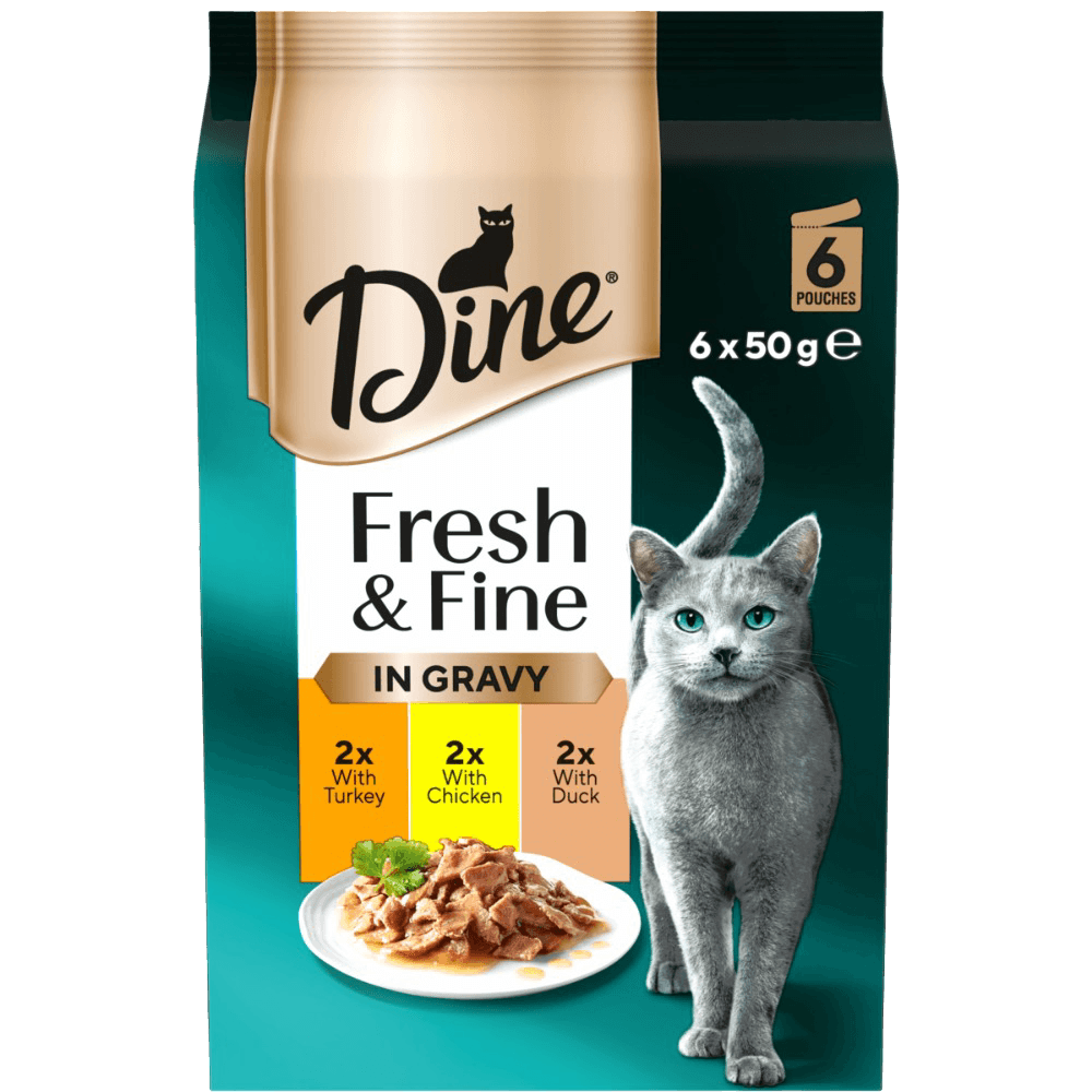 Fresh & Fine Chicken Turkey and Duck In Gravy Wet Cat Food
