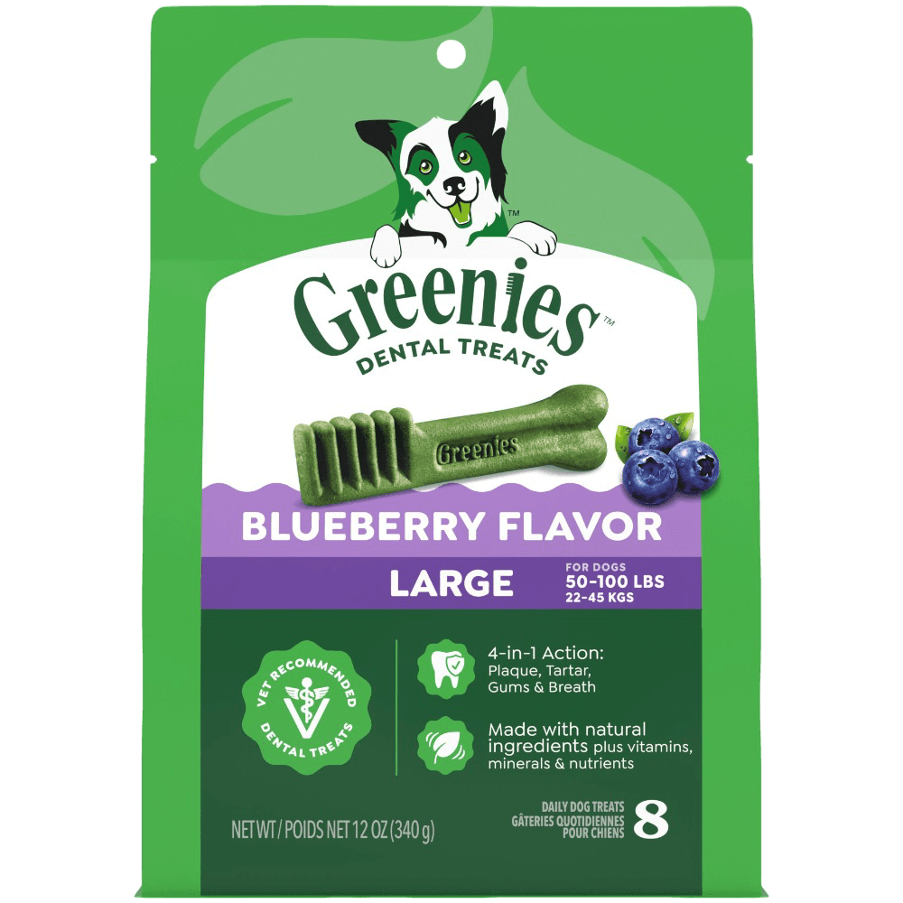 Blueberry Flavour Large Dog Dental Treats