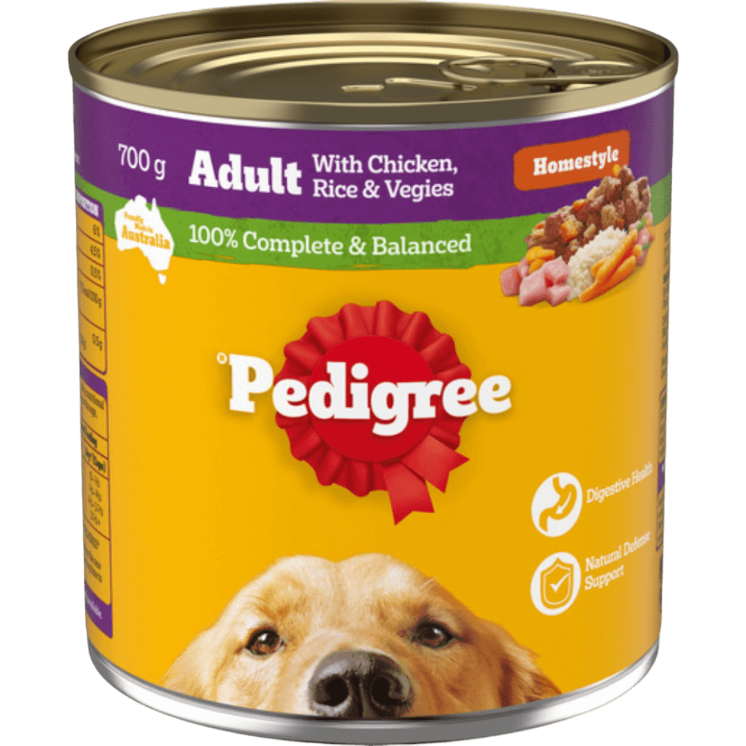 Homestyle Chicken Rice and Vegies Adult Wet Dog Food Can