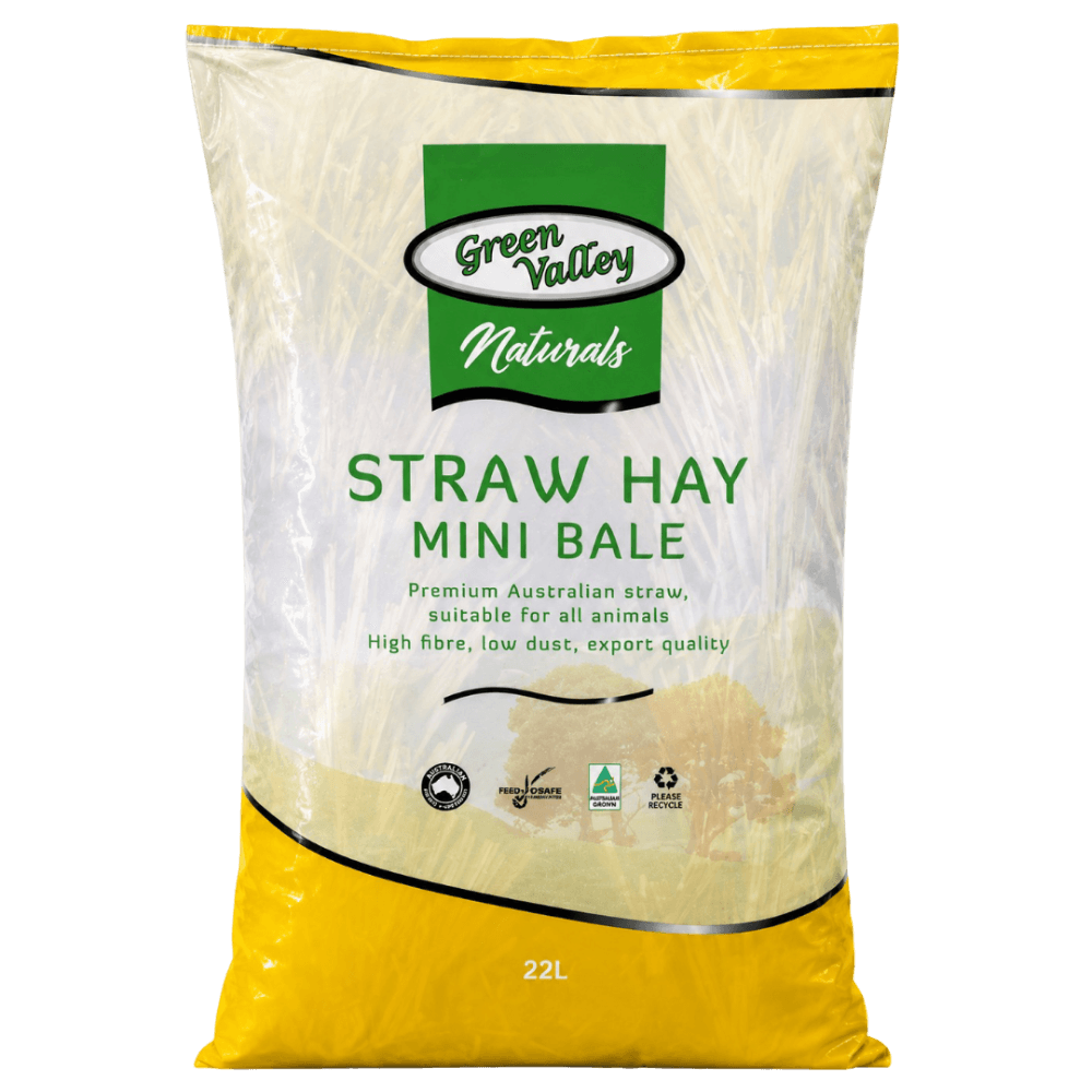 Green Valley Naturals Straw Hay Mini Bale For Small Pets