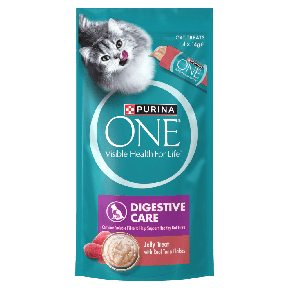 Digestive Care with Real Tuna Flakes Jelly Cat Treats