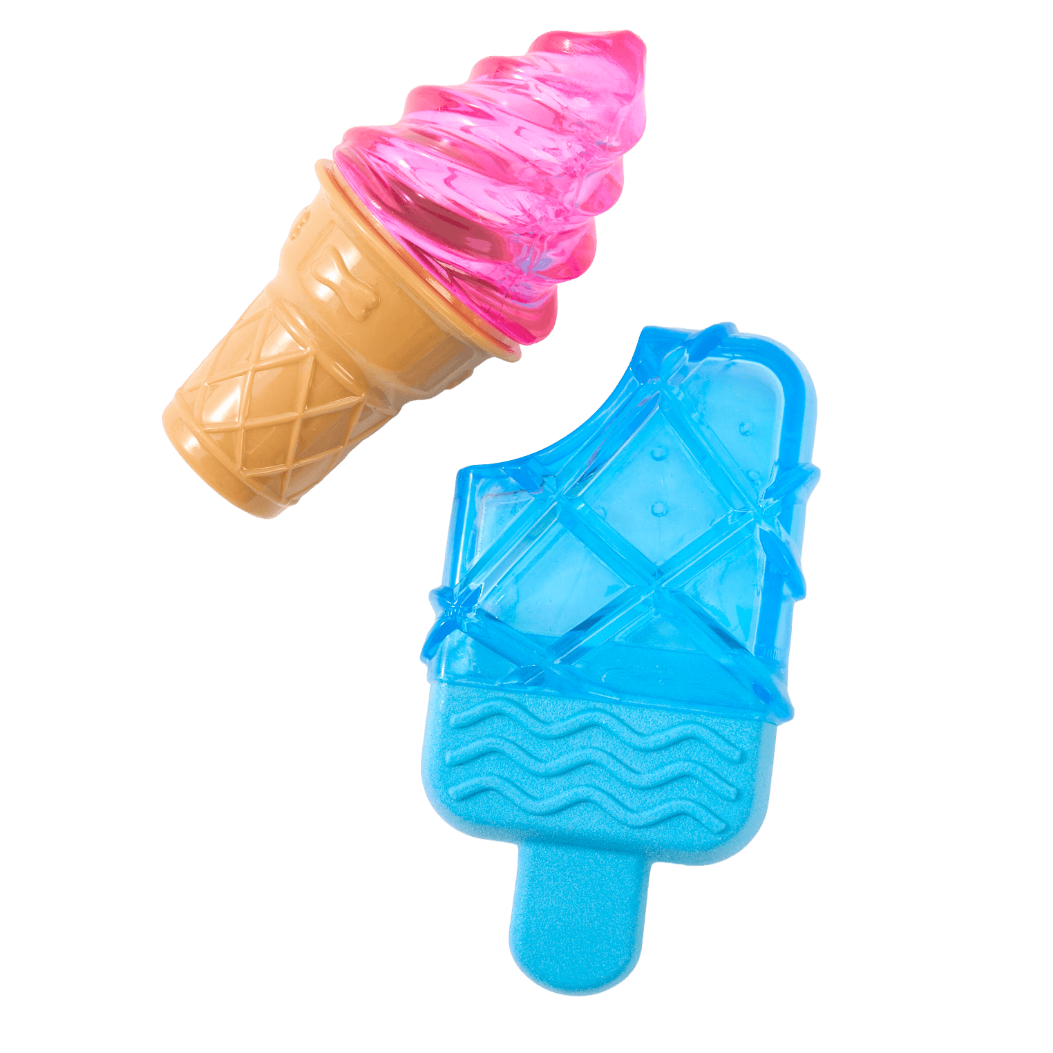 Paws For Life Freezable Ice Cream Dog Chew Toy 2 pack