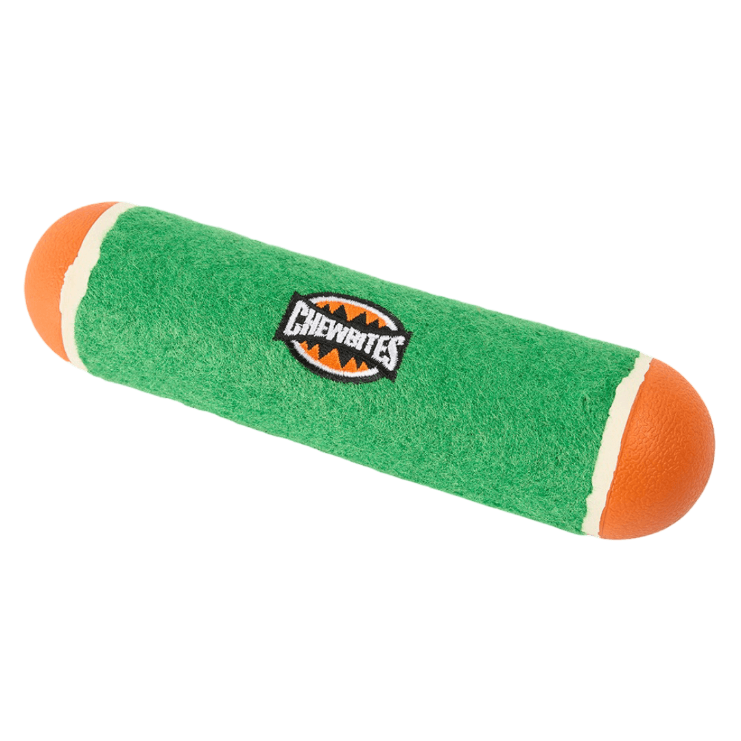 paws-for-life-chewbites-tennis-rubber-paw-stick-dog-fetch-toy