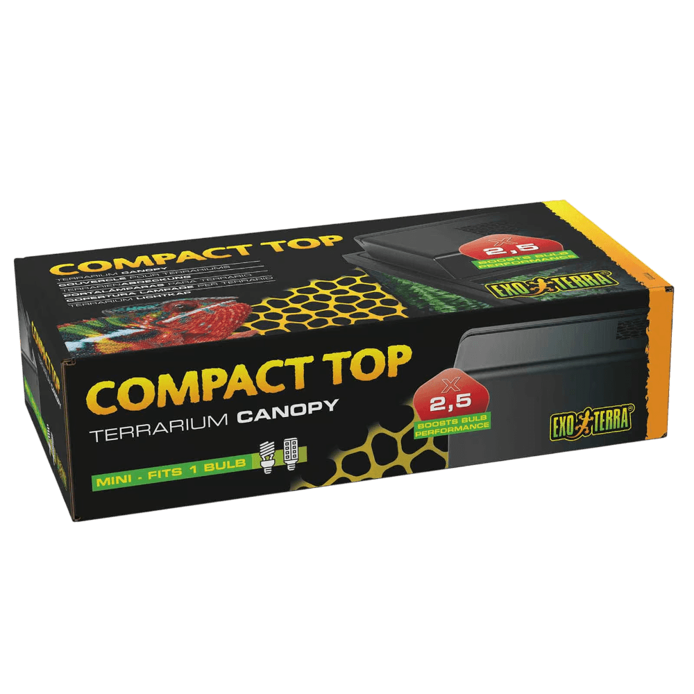 Exo Terra Compact Top Fluoro Light Unit Terrarium Canopy