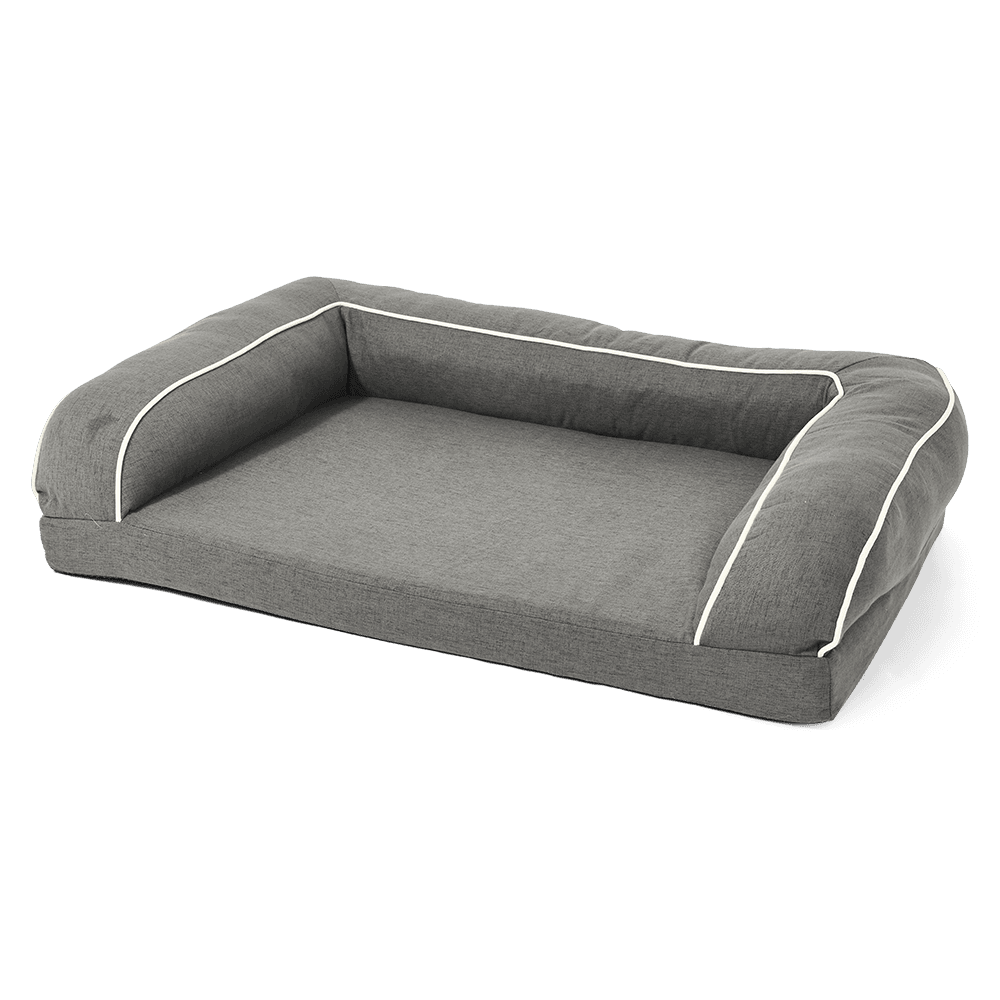 Sofa Pet Bed Faux Linen Dark Grey
