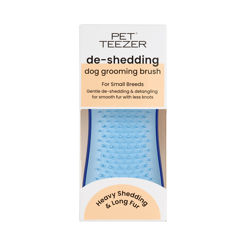 Deshedding Dog Grooming Brush For Small Heavy Shedders Blue