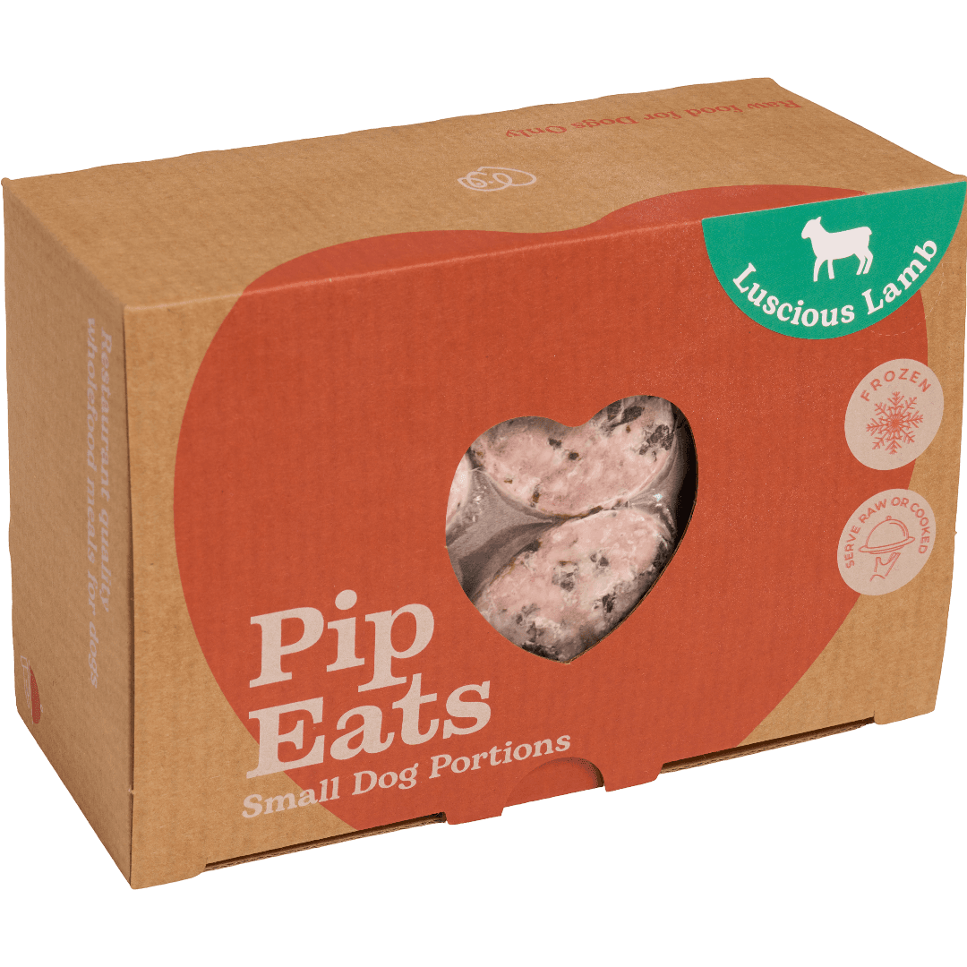 pip-eats-luscious-lamb-frozen-raw-dog-food