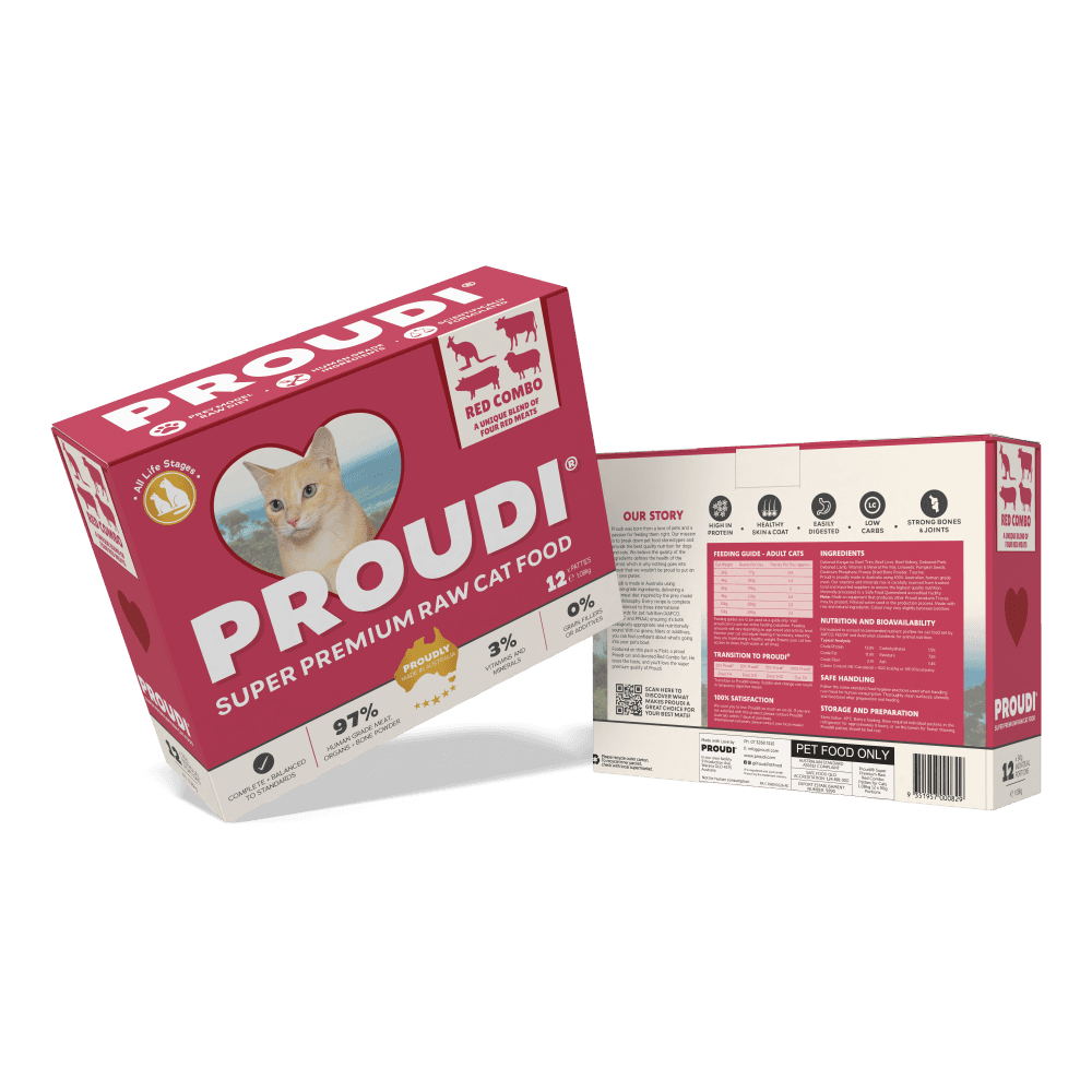 Proudi Premium Raw Red Combo Frozen Cat Food