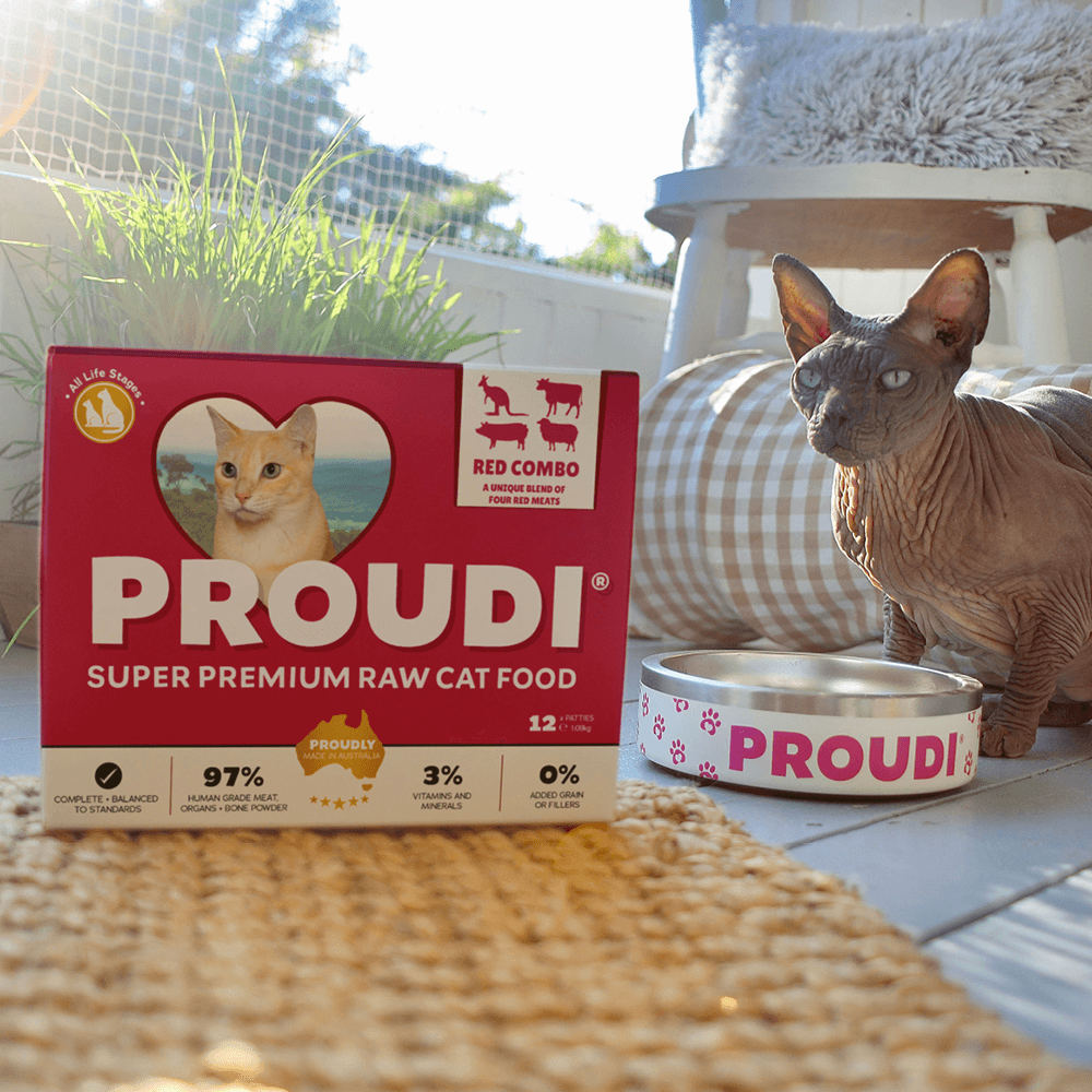 Proudi Premium Raw Red Combo Frozen Cat Food