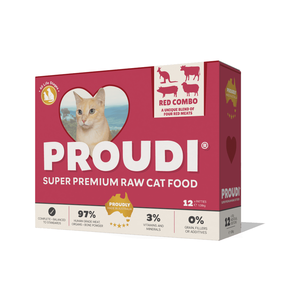 Proudi Premium Raw Red Combo Frozen Cat Food