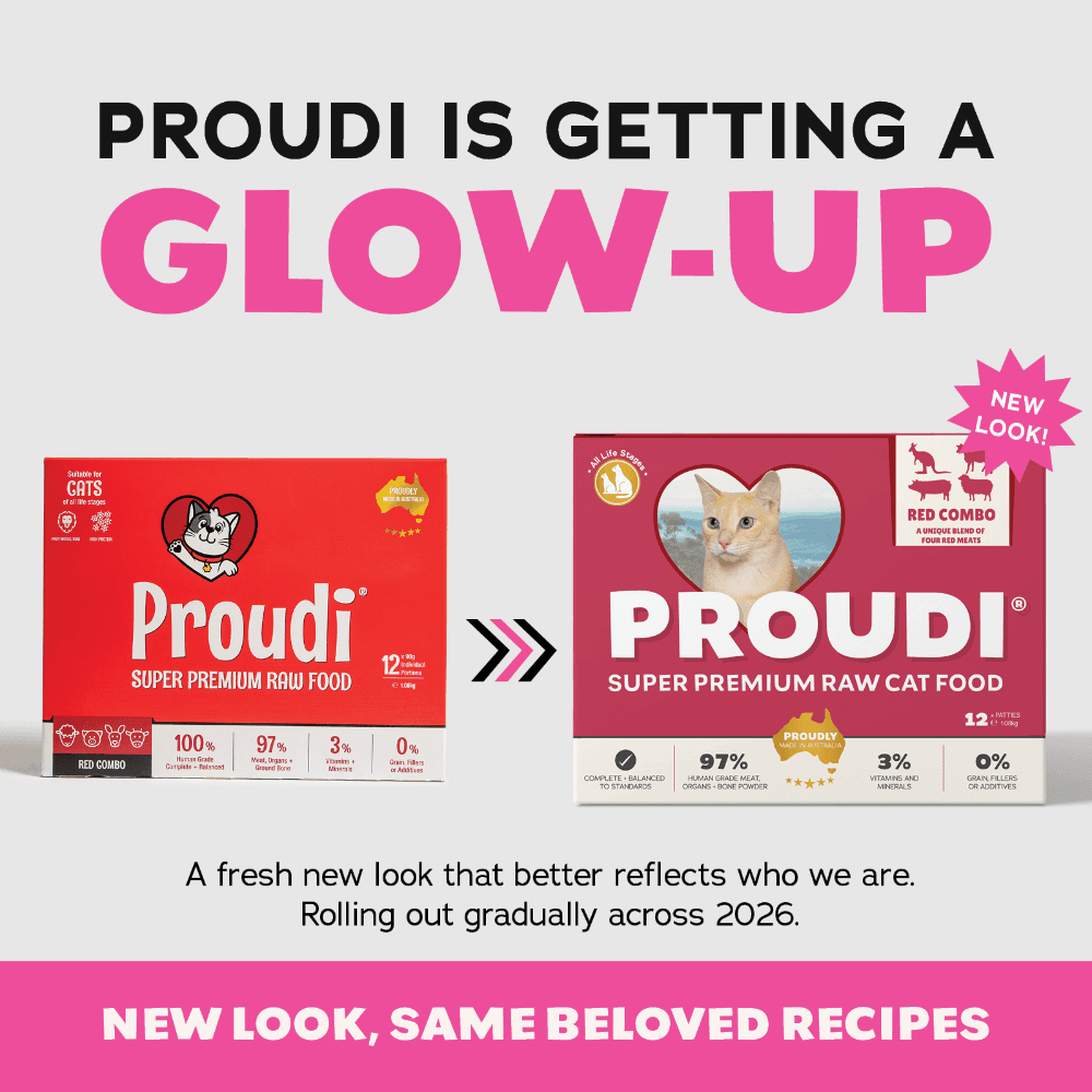 Proudi Premium Raw Red Combo Frozen Cat Food