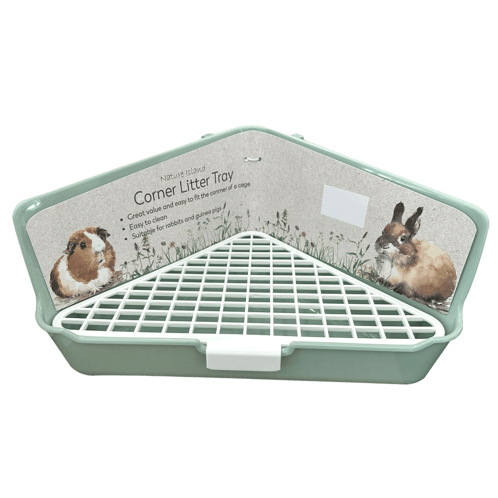 Small Pet Corner Litter Tray Sage Green