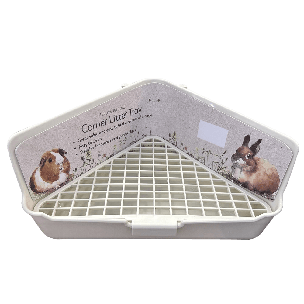 Small Pet Corner Litter Tray Cloud White
