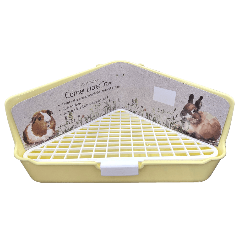 Small Pet Corner Litter Tray Butter Yellow