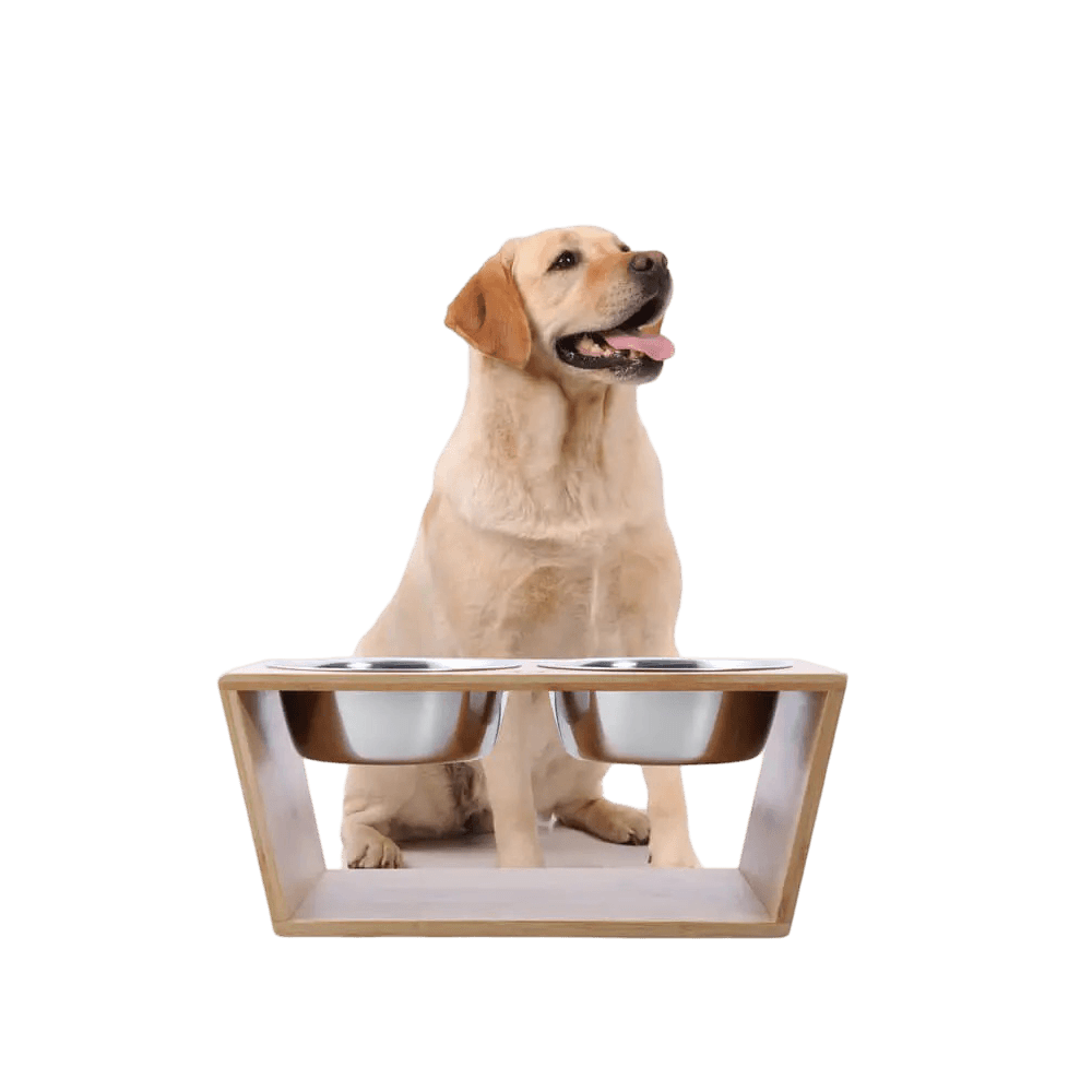 charlies-pet-natural-bamboo-pet-feeder-with-stainless-steel-bowls