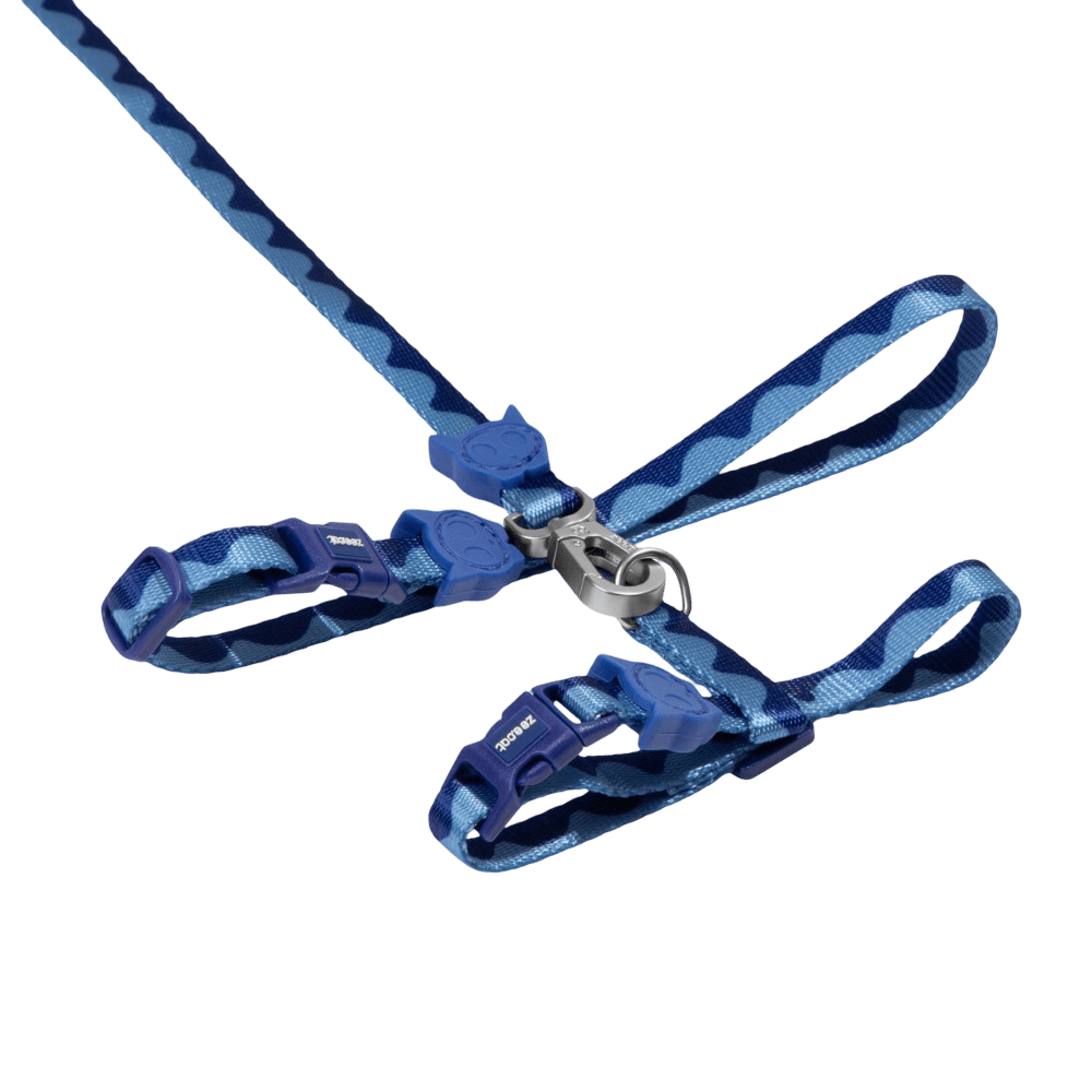 Swell Cat Leash and Harness Set