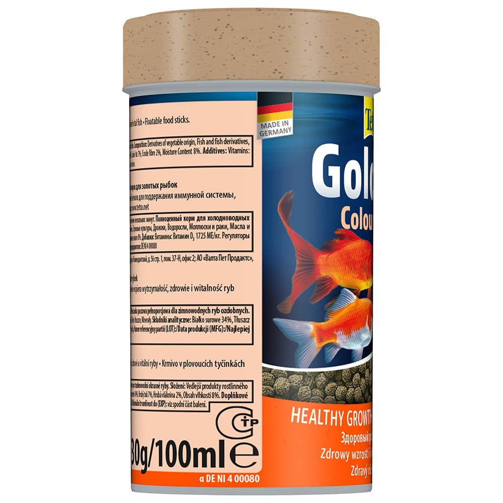 Tetra Goldfish Colour Sticks Freshwater Fish Food