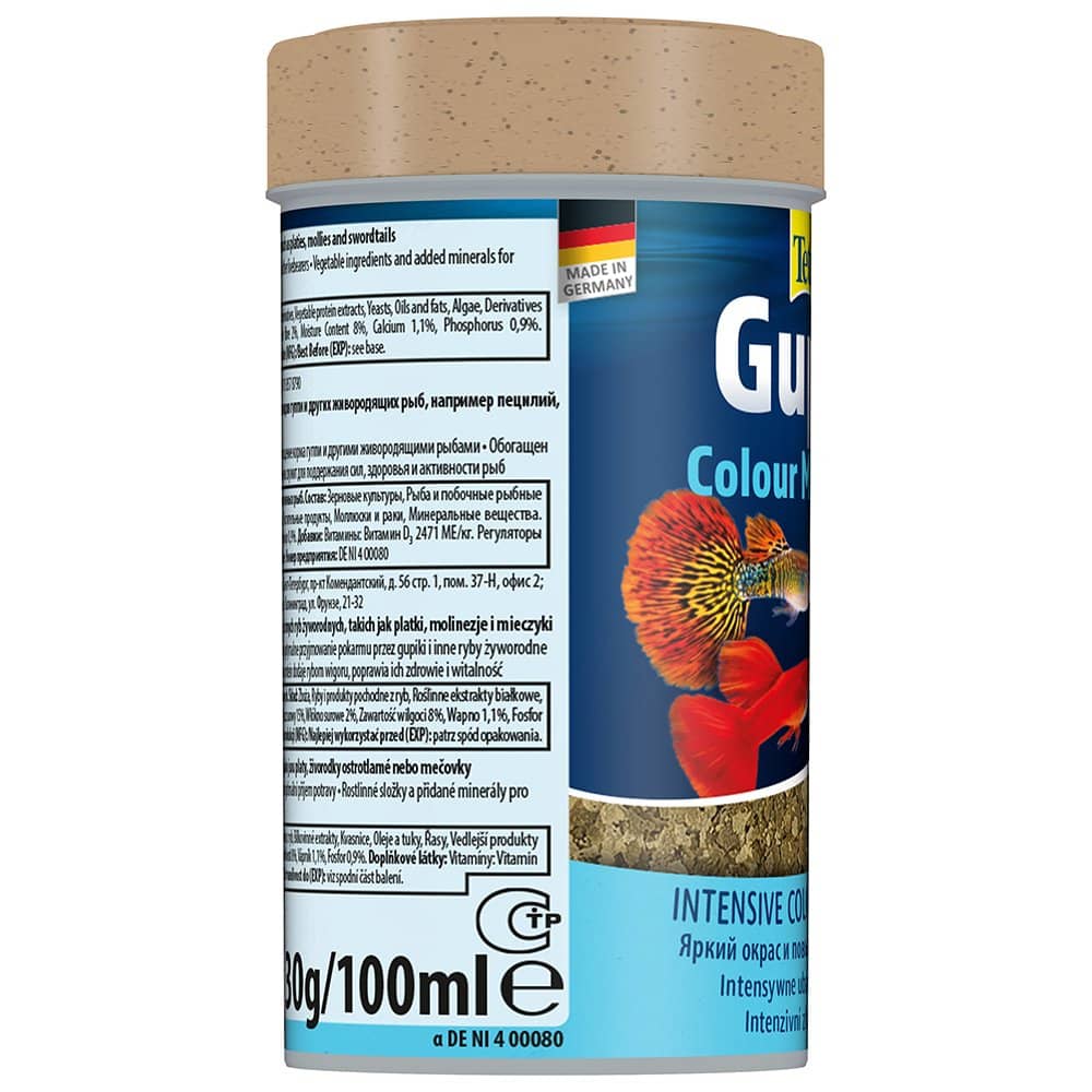 Tetra Tetra Guppy Colour Mini Flakes Tropical Fish Food