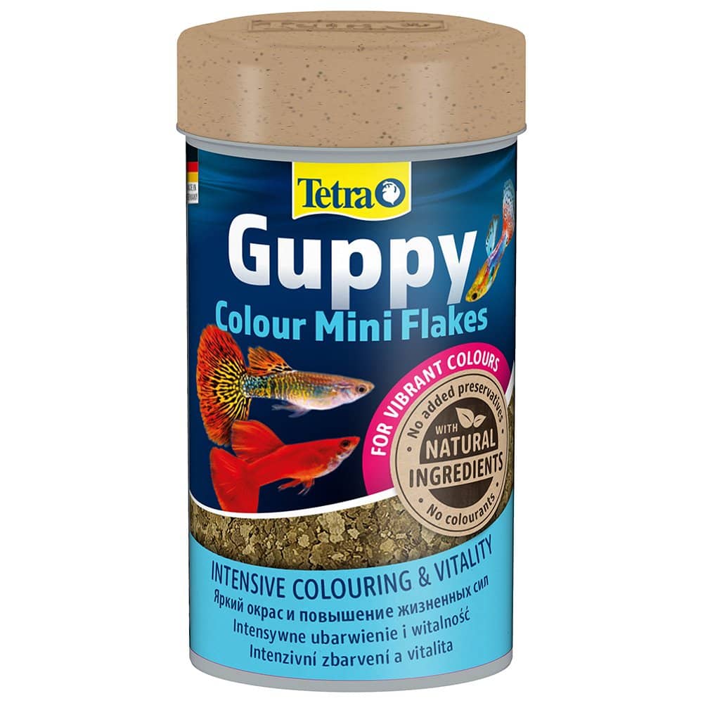 Tetra Tetra Guppy Colour Mini Flakes Tropical Fish Food