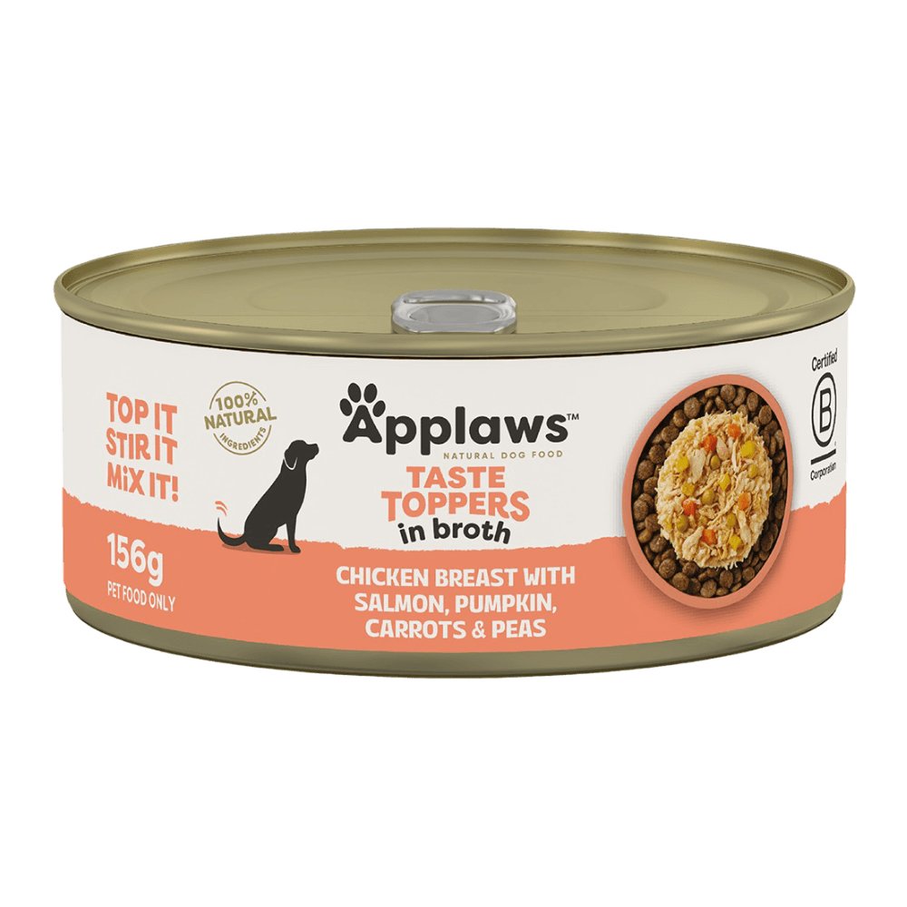 applaws-taste-toppers-wet-dog-food-chicken-breast-with-salmon-and-veggies-in-broth-tin