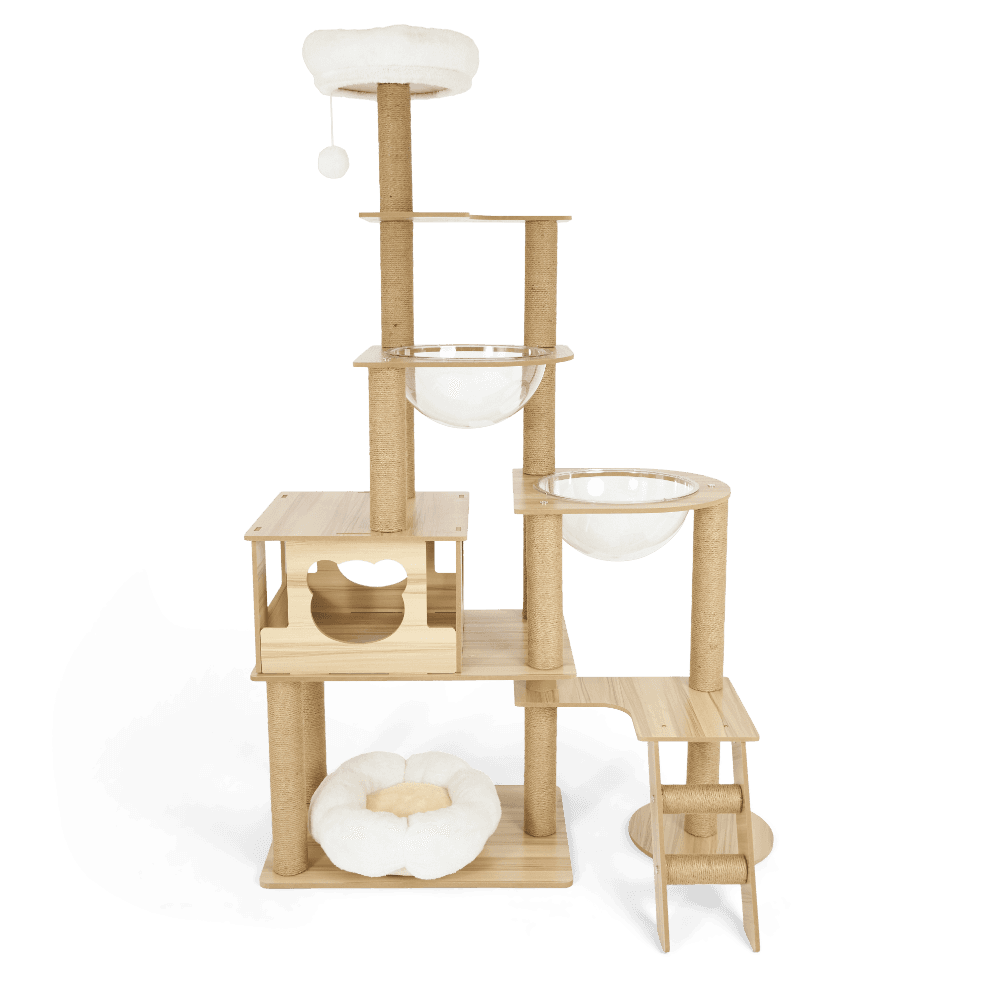 the-catsentials-tall-cat-scratching-tree-with-stairs-natural
