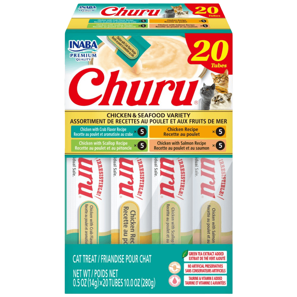 Churu Chicken Seafood Variety Pack Cat Treats