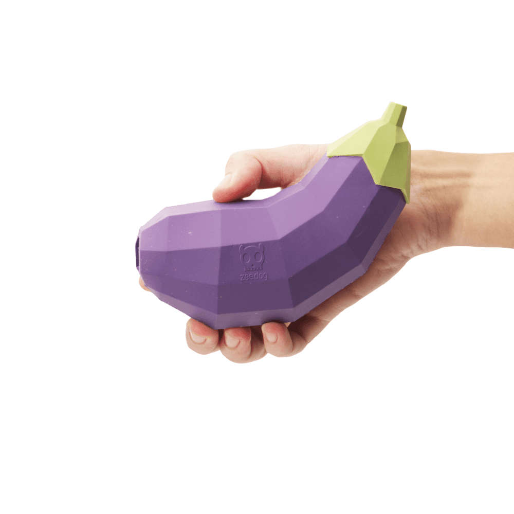 ZEE DOG Super Veggiez Eggplant Dog Toy