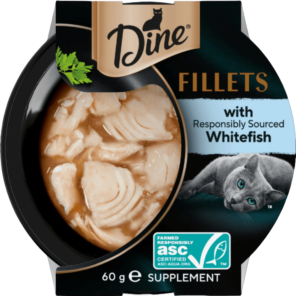 Dine Fillets with Whitefish Cat Wet Food Tray