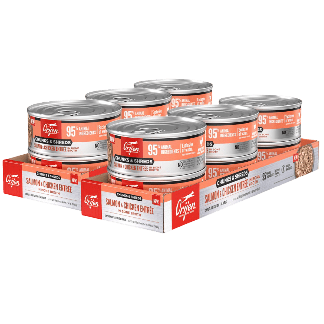 Chunks & Shreds Salmon & Chicken Adult Wet Cat Food Cans