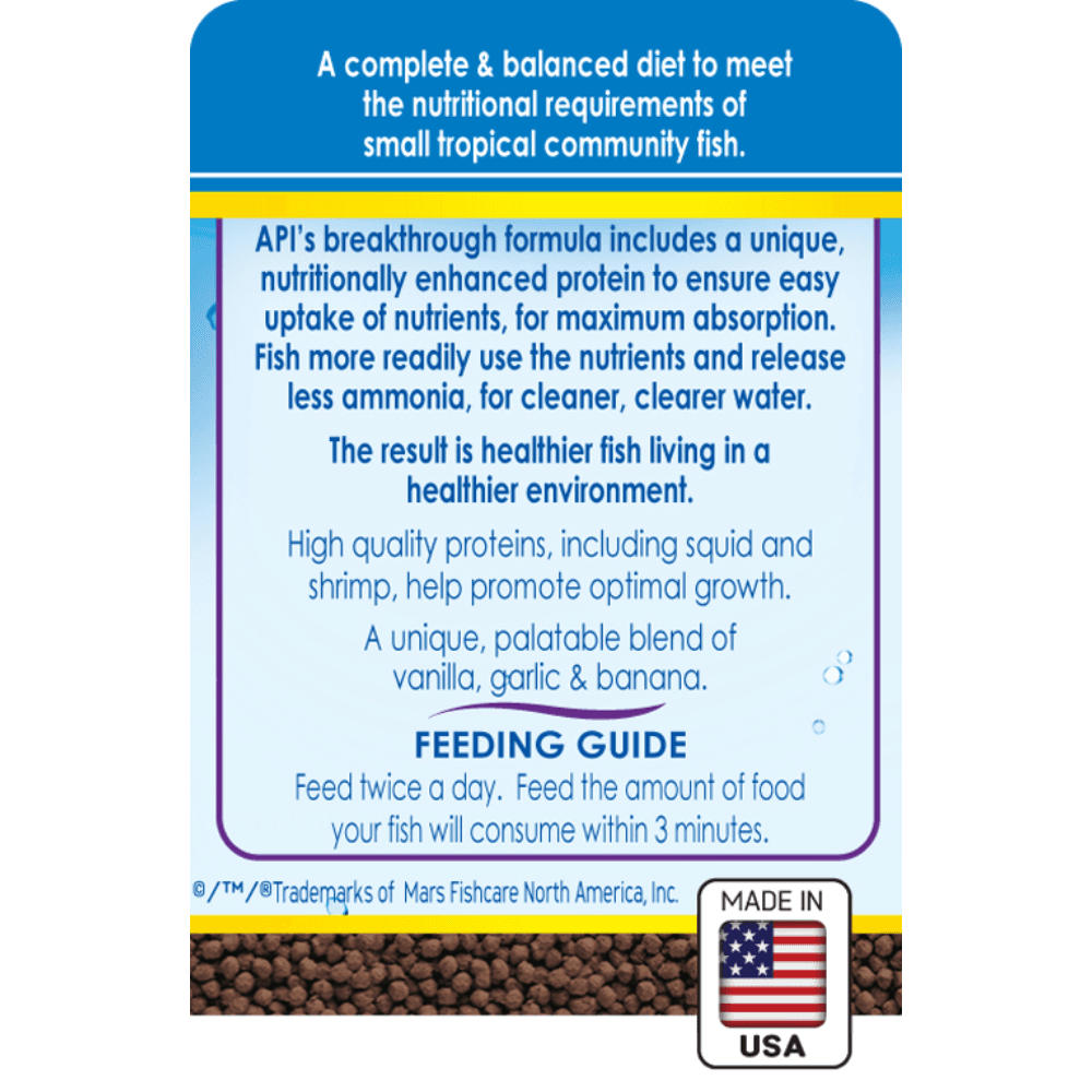 tropical mini pellet info