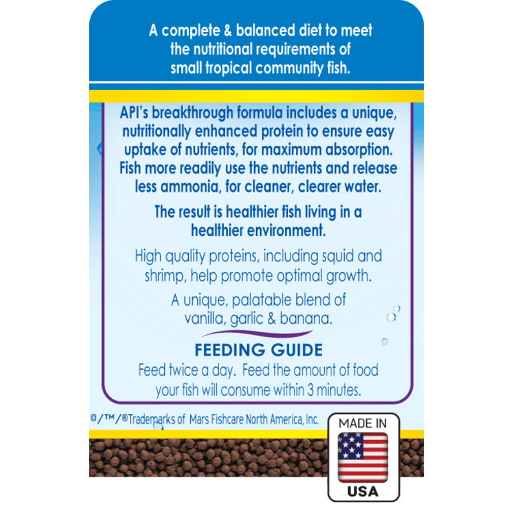 tropical mini pellet info