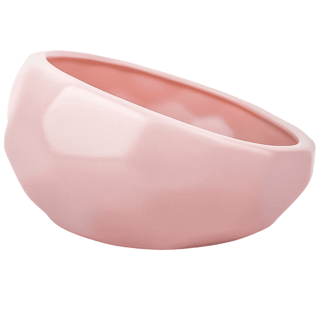 barkley-and-bella-ceramic-dog-bowl-honeycomb-blush-pink