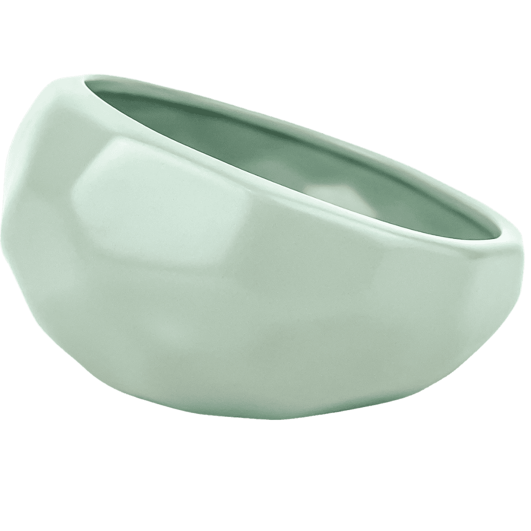 barkley-and-bella-ceramic-dog-bowl-honeycomb-eucalyptus