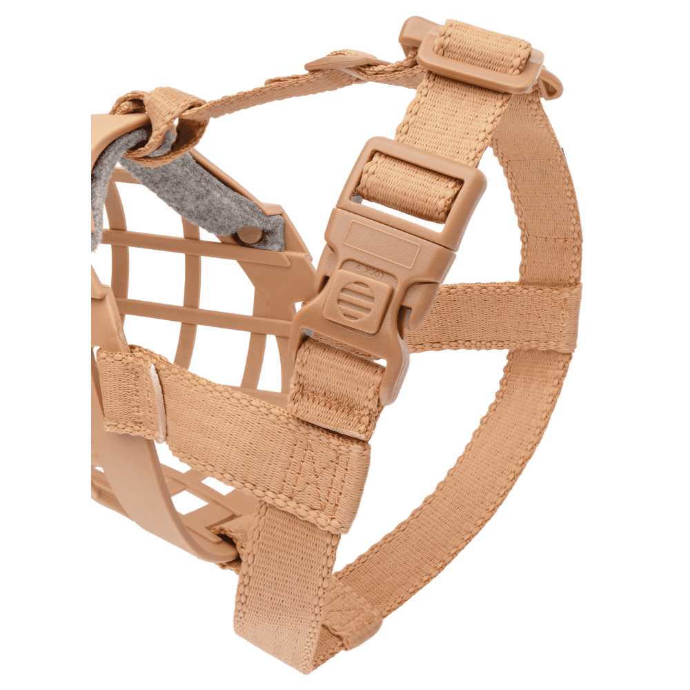 Baskerville Wide Fit Muzzle Dog Beige
