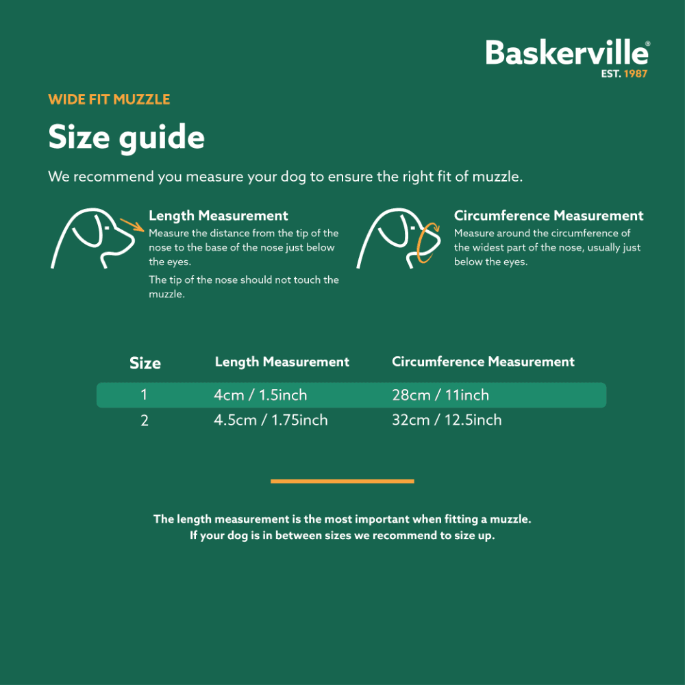 Baskerville Wide Fit Muzzle Dog Beige