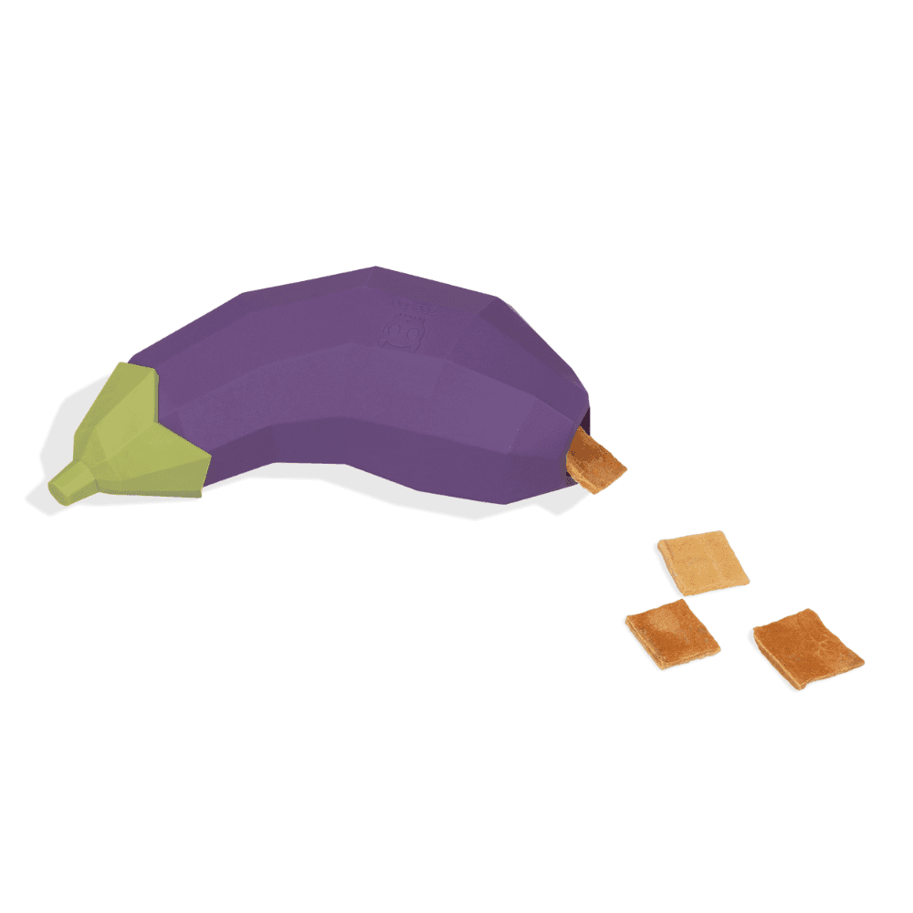 ZEE DOG Super Veggiez Eggplant Dog Toy