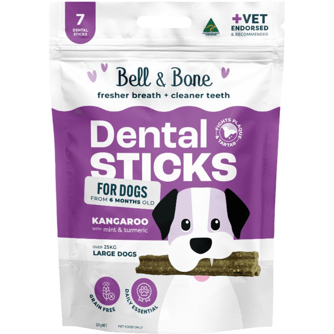 bell-and-bone-kangaroo-mint-turmeric-dental-dog-treats-large