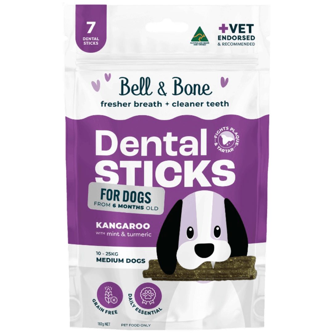 bell-and-bone-kangaroo-mint-turmeric-dental-dog-treats-medium