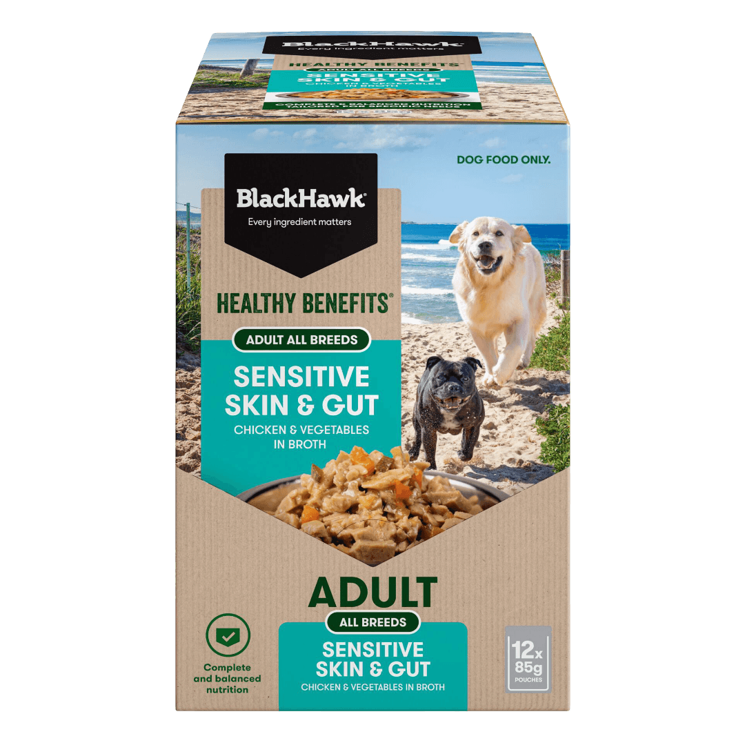 black-hawk-healthy-benefits-sensitive-skin-and-gut-wet-dog-food-pouches