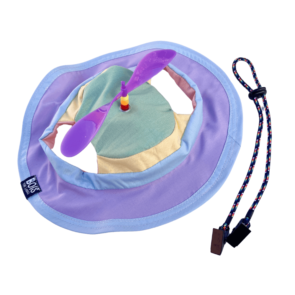 Bois The Label Pastel Colorblock Dog Spinning Bucket Hat