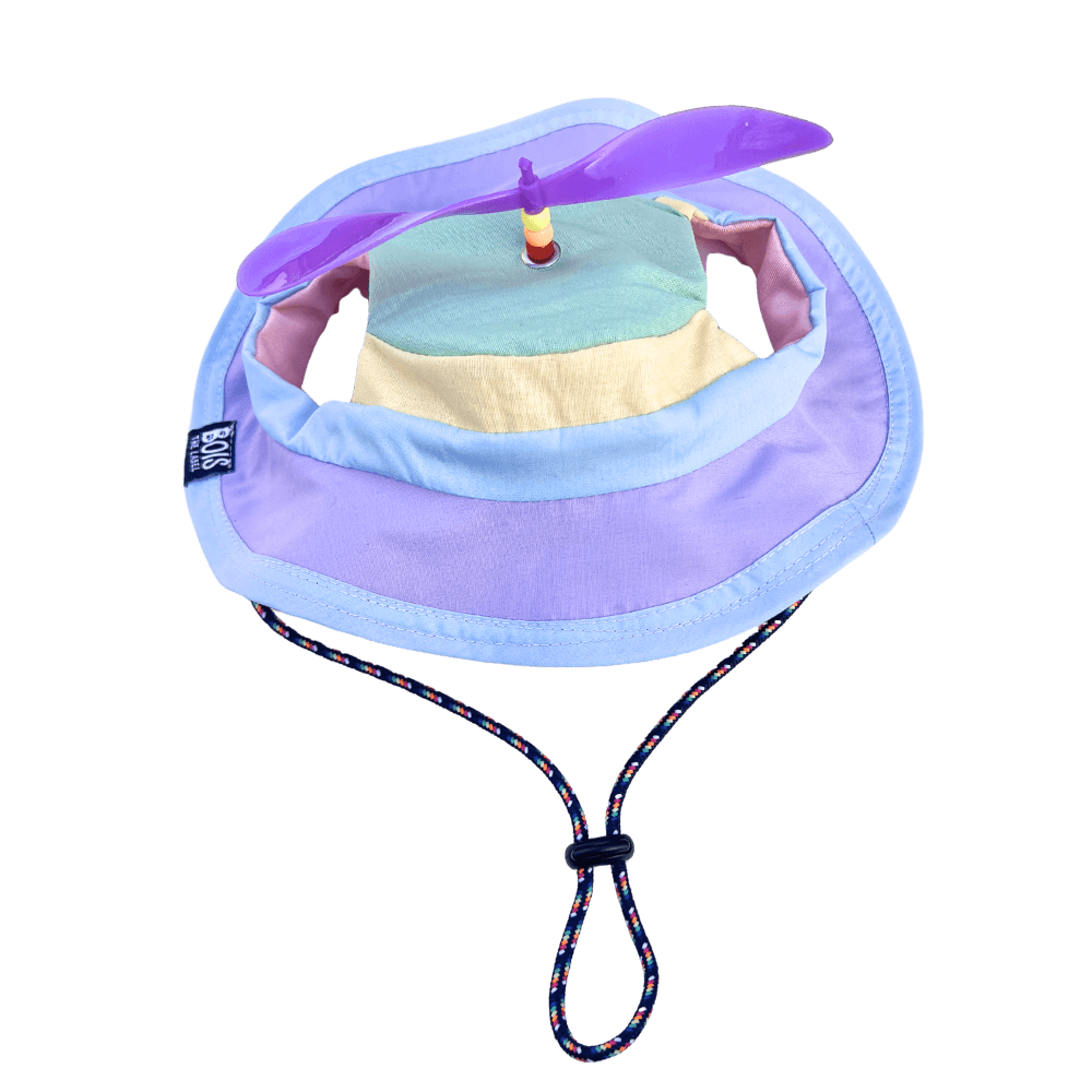 Bois The Label Pastel Colorblock Dog Spinning Bucket Hat